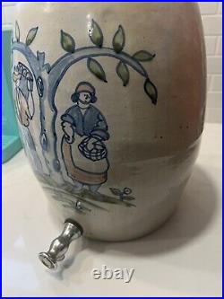 Early Antique John Taylor Ceramics Stoneware Cooler Crock 3 Gallon 13 Read