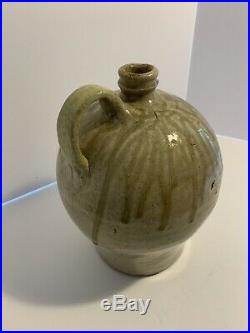 Edgefield Pottery (Marked Inverted V) Early Pottersville Jug Stoneware C 1820