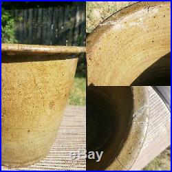 Edgefield Pottery Stoneware Cream Riser Primitive South Carolina As Is