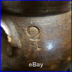 Edgefield South Carolina Pottery Baynham 2 Gallon Stoneware Churn