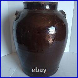 Edgefield South Carolina Pottery Crock Glazed Jar Jug 5 Gallon Antique