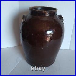 Edgefield South Carolina Pottery Crock Glazed Jar Jug 5 Gallon Antique