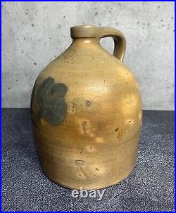 Extremely Rare Antique Stoneware Crock Handled Jug Darrow & Sons Baldwinville