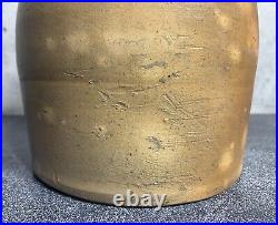 Extremely Rare Antique Stoneware Crock Handled Jug Darrow & Sons Baldwinville