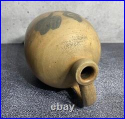 Extremely Rare Antique Stoneware Crock Handled Jug Darrow & Sons Baldwinville