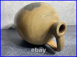 Extremely Rare Antique Stoneware Crock Handled Jug Darrow & Sons Baldwinville