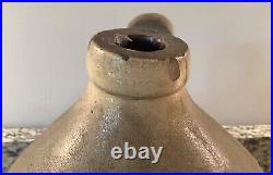 F. H. Cowden 1 Gallon Primitive Salt Glaze Stoneware Jug