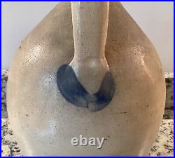 F. H. Cowden 1 Gallon Primitive Salt Glaze Stoneware Jug