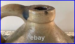 F. H. Cowden 1 Gallon Primitive Salt Glaze Stoneware Jug