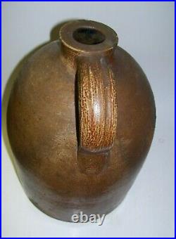 Folk Art Stoneware Jug Antique Primitive