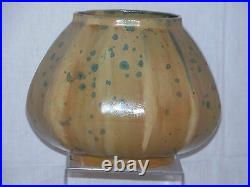Fourmaintraux et Delassus French Art Nouveau Crystallisation Stoneware Vase