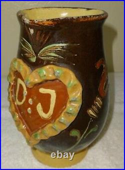 French Antique Art Pottery Earthenware Stoneware Petit Pot A Confit