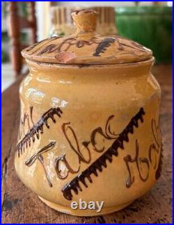 French Antique Faience Cruche Pot A Confit Gargoulette Ceramic Primitive Jar