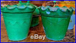 French Terracotta Confit Antique Pottery Pot Planter Vase # 2 A Pair Or Single