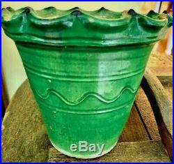 French Terracotta Confit Antique Pottery Pot Planter Vase # 2 A Pair Or Single