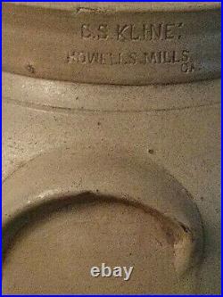 Georgia Stoneware Folk Pottery Marked CS Kline Howells Mills Ga
