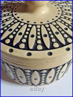 German Westerwald 1930s Original Art Deco Pottery Salt-glazed Butter Crock