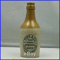 Ginger Beer Bottle Pine & Co. Seattle Washington Stoneware Stone Antique Pottery