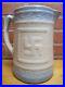 Good_Luck_Swirling_Logs_Antique_Stoneware_Pottery_Pitcher_Blue_White_Embossed_01_qt