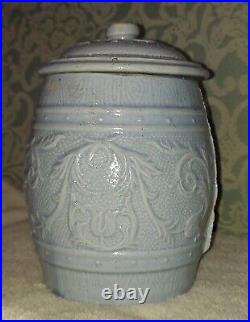Grey Flemish Ginger Jar withLid, Stoneware, Whitmore, Robinson & Co. C. 1890, OH