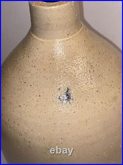 HUGE 17.5 Antique 3 gallon Stoneware Jug WithHandle