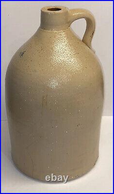 HUGE 17.5 Antique 3 gallon Stoneware Jug WithHandle