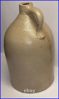 HUGE 17.5 Antique 3 gallon Stoneware Jug WithHandle