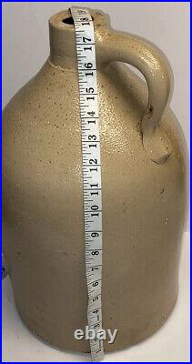 HUGE 17.5 Antique 3 gallon Stoneware Jug WithHandle