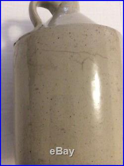 Henry J Barnett 244-46 S Pearl St Albany NY Antique stoneware pottery whisky jug