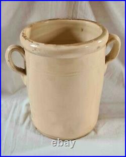 Italian Confit Olive Jar, Circa 19th Century, Antique, Stoneware, Pottery, Used