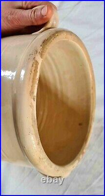 Italian Confit Olive Jar, Circa 19th Century, Antique, Stoneware, Pottery, Used