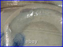 J. Weaver Western Pennsylvania 5 Gal. Blue Decorated Stoneware Butter Churn