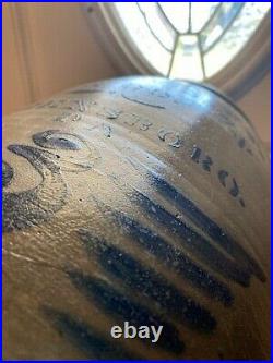 Jas Hamilton & Co Greensboro PA Antique Salt Glazed Crock 1866-1897 3 GallonSize