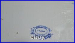 John Alcock Cobridge, Cologne, Staffordshire Transferware Blue/white 15 Platter