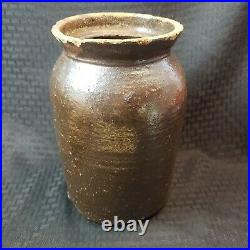 Joseph Gregory Baynham Edgefield Pottery One Gallon Stoneware Jar