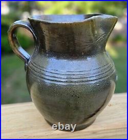 Jugtown Ware Ben Owen Frogskin Large Decorated Pitcher Pottery Seagrove NC Art