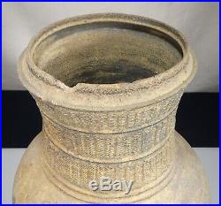 Korean Silla Dynasty Pottery Stoneware 9.75 Incised Jar 55403
