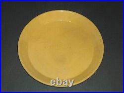 Large (10 1/4 Dia.) Early Yellow Ware Serving Plate Stoneware Kitchen