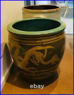 Large Antique Chinese Stoneware PLANTER Pickling Storage Jar Crock LOCAL PICKUP