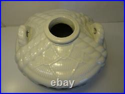 Large Antique Japanese Sake Pottery Stoneware Cobalt Crock Jug Bottle 15H G1-3