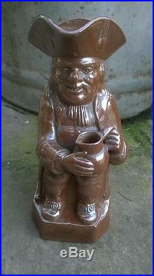 Large RARE Early Victorian antique TOBY JUG OLDFIELD & CO MAKERS Pottery Vgc