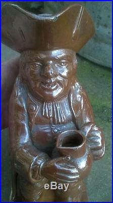 Large RARE Early Victorian antique TOBY JUG OLDFIELD & CO MAKERS Pottery Vgc