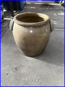 Large Stoneware Jar Marked T3 Planter