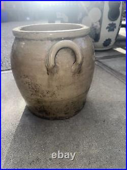 Large Stoneware Jar Marked T3 Planter