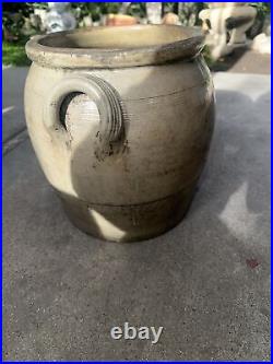 Large Stoneware Jar Marked T3 Planter