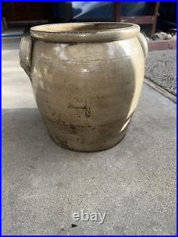 Large Stoneware Jar Marked T3 Planter