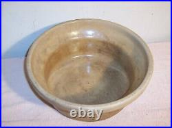 Large Unusual Antique Stoneware Bread Dough Proofing Crock Bowl Midwestern