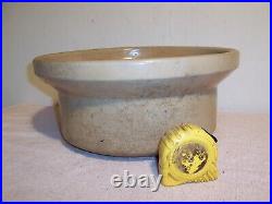 Large Unusual Antique Stoneware Bread Dough Proofing Crock Bowl Midwestern