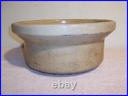 Large Unusual Antique Stoneware Bread Dough Proofing Crock Bowl Midwestern