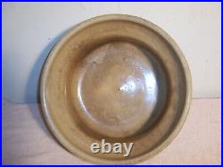 Large Unusual Antique Stoneware Bread Dough Proofing Crock Bowl Midwestern